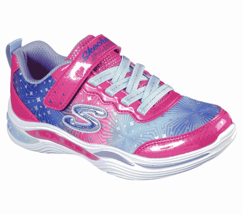 Skechers Flickor Rosa/Olika Färger Sneakers - S Lights: Power Petals - Painted Daisy - Sverige (QOYE